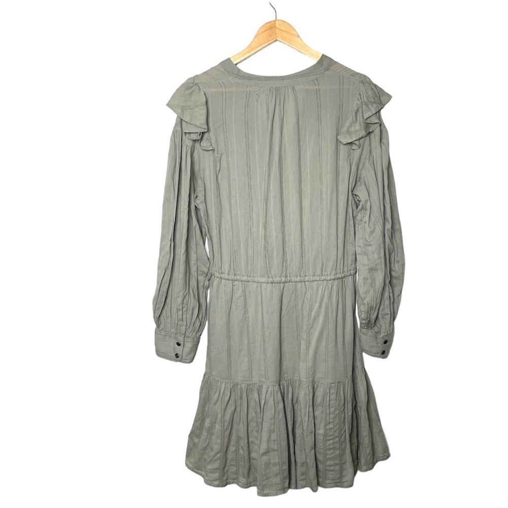 LAUREN Ralph Lauren Black Label Ruffled Tiered Dress Sage - Picture 4 of 11